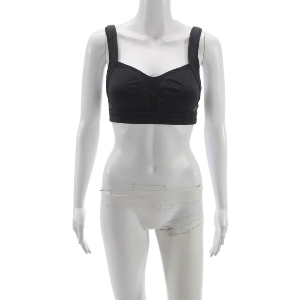 Lululemon Womens Mesh Detail Pullover Sports Bra Black Size 34 C